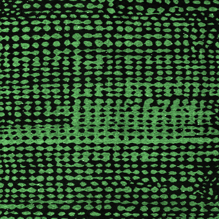 Square Machine Washable Abstract Emerald Green Modern Area Rugs, wshabs4522emgrn