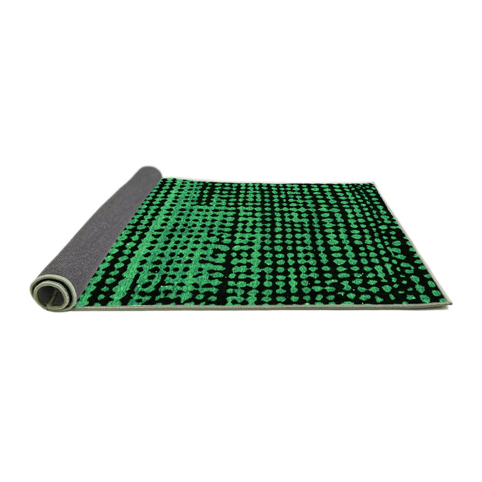 Sideview of Abstract Green Modern Rug, abs4522grn