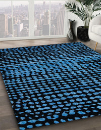 Abstract Black Modern Rug, abs4522