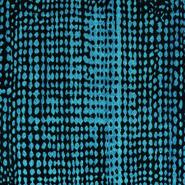 Square Machine Washable Abstract Turquoise Modern Area Rugs, wshabs4522turq