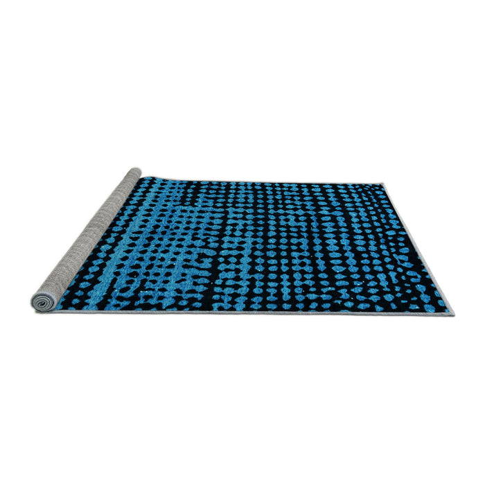 Sideview of Machine Washable Abstract Light Blue Modern Rug, wshabs4522lblu