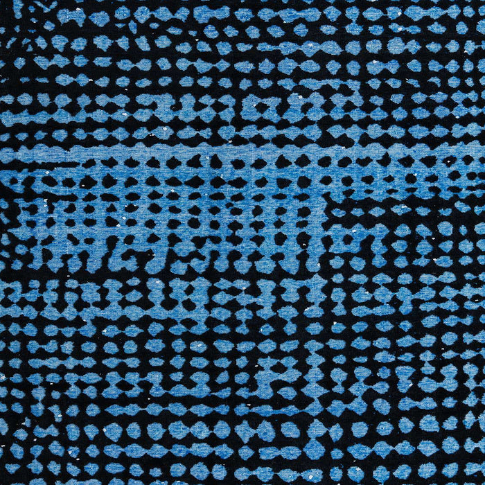 Machine Washable Abstract Black Rug, wshabs4522