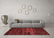 Modern Red Washable Rugs