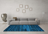 Machine Washable Abstract Light Blue Modern Rug, wshabs4522lblu