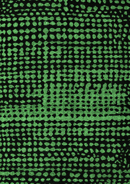 Abstract Emerald Green Modern Rug, abs4522emgrn