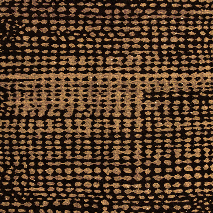 Square Machine Washable Abstract Orange Modern Area Rugs, wshabs4522org