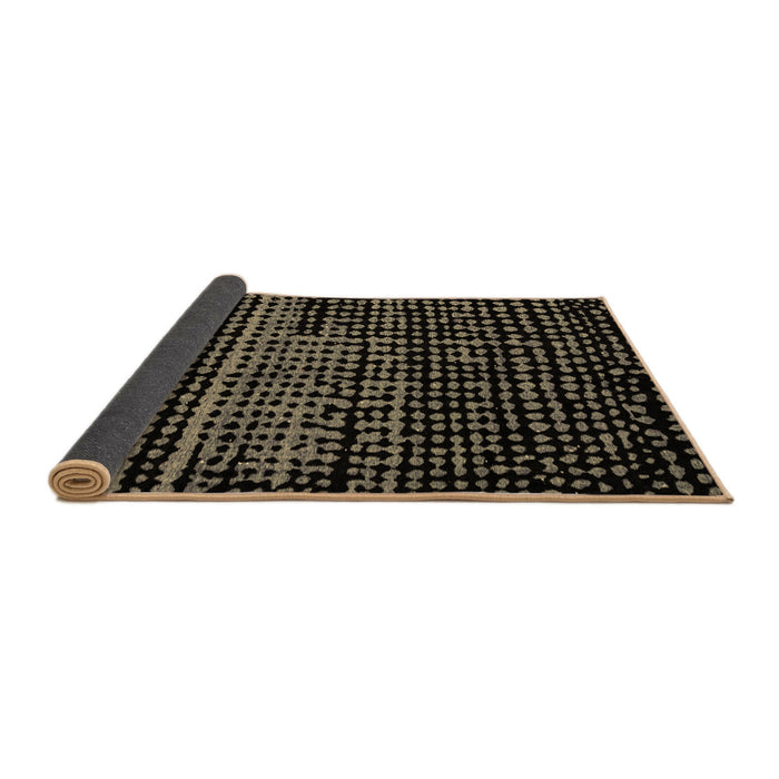 Sideview of Abstract Brown Modern Rug, abs4522brn