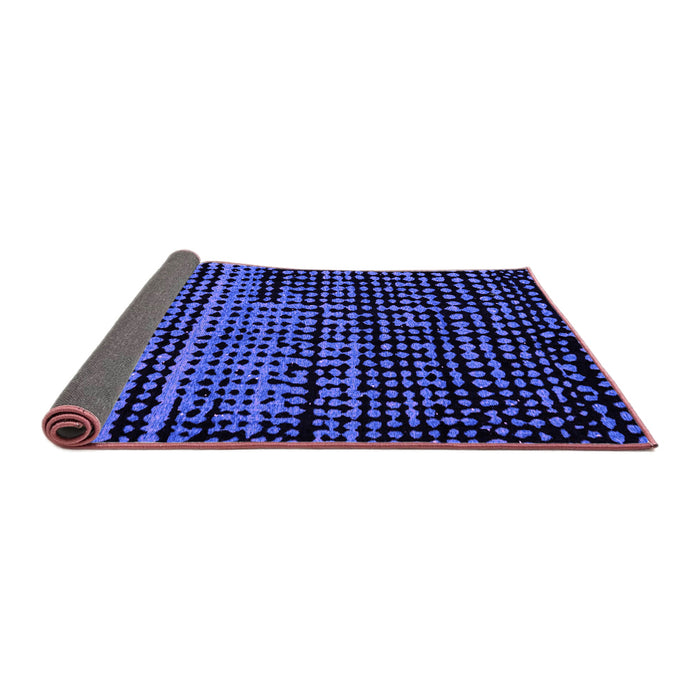 Sideview of Abstract Purple Modern Rug, abs4522pur