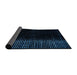 Sideview of Abstract Black Modern Rug, abs4523