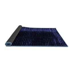 Sideview of Abstract Blue Modern Rug, abs4523blu