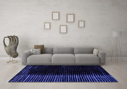Machine Washable Abstract Purple Modern Area Rugs in a Living Room, wshabs4523pur