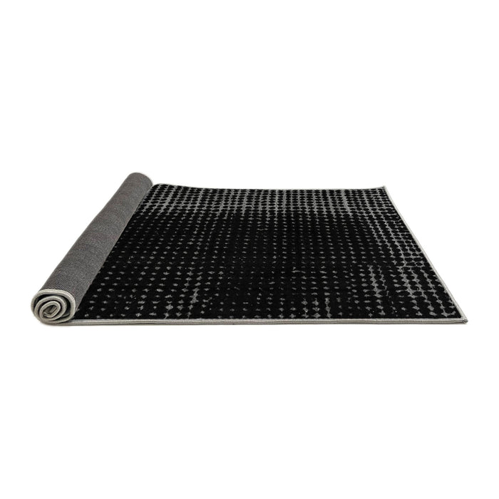 Sideview of Abstract Gray Modern Rug, abs4523gry