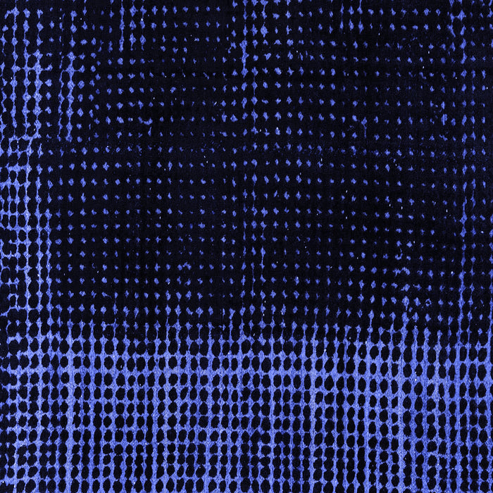 Square Abstract Blue Modern Rug, abs4523blu