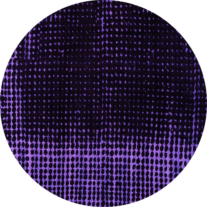 Round Abstract Pink Modern Rug, abs4523pnk