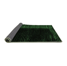 Sideview of Abstract Emerald Green Modern Rug, abs4523emgrn