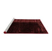 Modern Red Washable Rugs