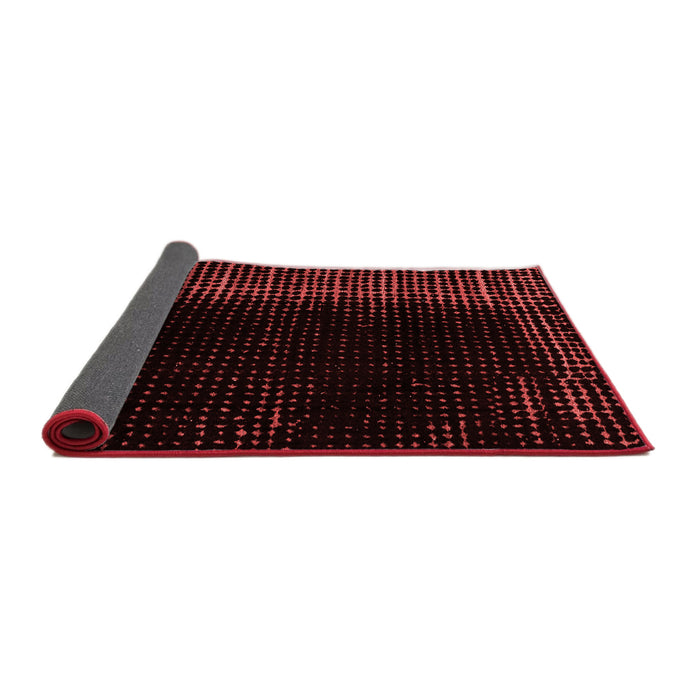 Abstract Red Modern Area Rugs