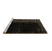 Sideview of Machine Washable Abstract Brown Modern Rug, wshabs4523brn