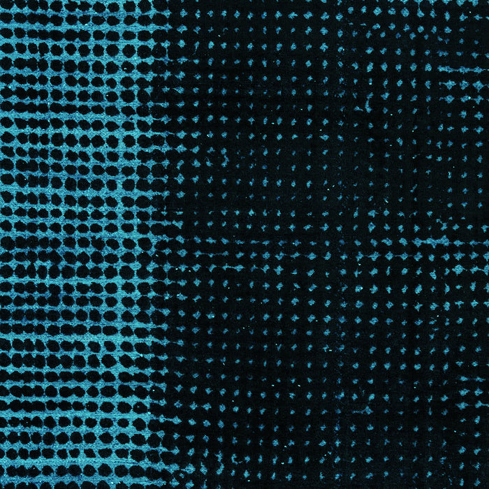 Machine Washable Abstract Turquoise Modern Area Rugs, wshabs4523turq