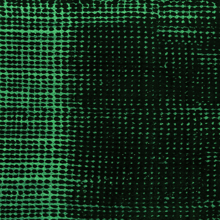 Square Machine Washable Abstract Green Modern Area Rugs, wshabs4523grn