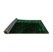 Sideview of Abstract Green Modern Rug, abs4523grn