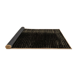 Sideview of Abstract Brown Modern Rug, abs4523brn