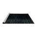 Sideview of Machine Washable Abstract Dark Slate Gray Green Rug, wshabs4524