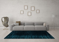 Machine Washable Abstract Light Blue Modern Rug, wshabs4524lblu