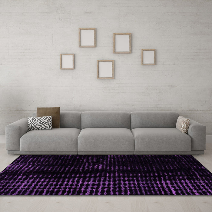 Machine Washable Abstract Pink Modern Rug in a Living Room, wshabs4524pnk