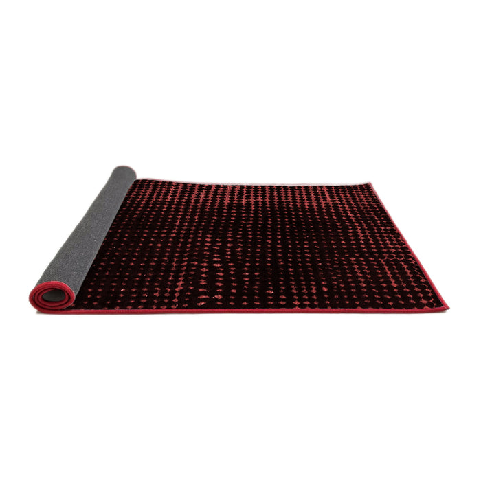 Abstract Red Modern Area Rugs