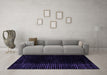 Machine Washable Abstract Purple Modern Area Rugs in a Living Room, wshabs4524pur