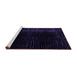 Sideview of Machine Washable Abstract Purple Modern Area Rugs, wshabs4524pur