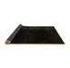 Sideview of Abstract Brown Modern Rug, abs4524brn