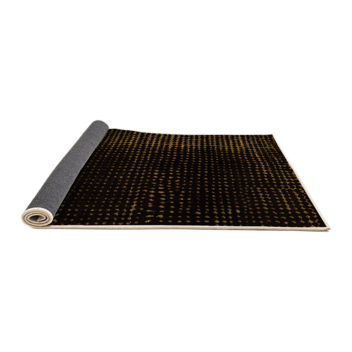 Sideview of Abstract Orange Modern Rug, abs4524org