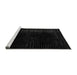 Sideview of Machine Washable Abstract Gray Modern Rug, wshabs4524gry