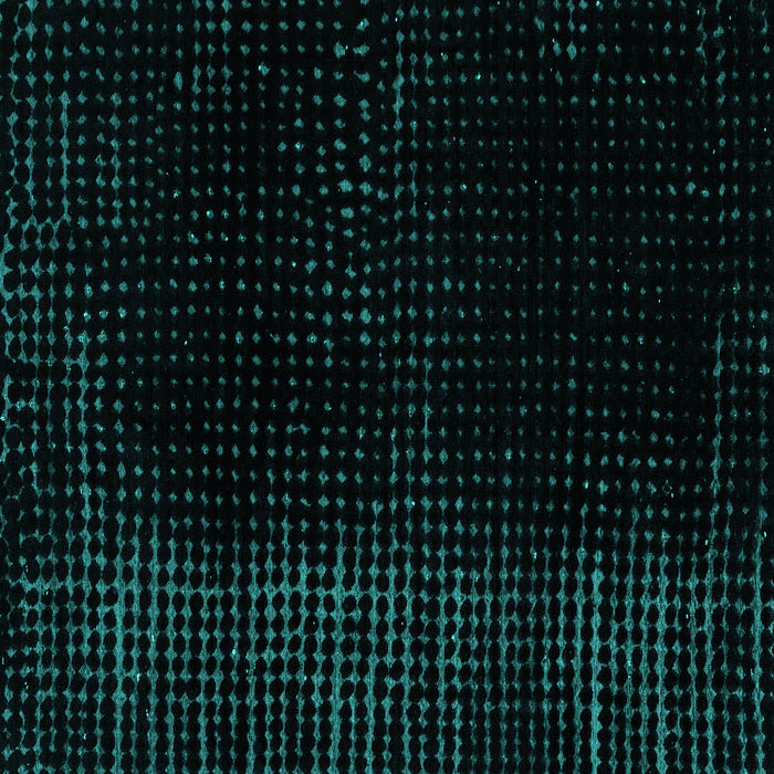 Square Abstract Turquoise Modern Rug, abs4524turq