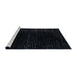 Sideview of Machine Washable Abstract Dark Slate Gray Green Rug, wshabs4525