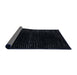 Sideview of Abstract Dark Slate Gray Green Modern Rug, abs4525