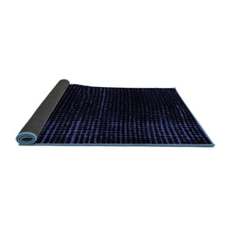 Sideview of Abstract Blue Modern Rug, abs4525blu