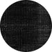 Round Abstract Gray Modern Rug, abs4525gry