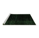 Sideview of Machine Washable Abstract Emerald Green Modern Area Rugs, wshabs4525emgrn