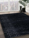 Abstract Dark Slate Gray Green Modern Rug in Family Room, abs4525