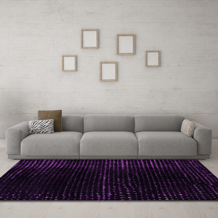Machine Washable Abstract Pink Modern Rug in a Living Room, wshabs4525pnk
