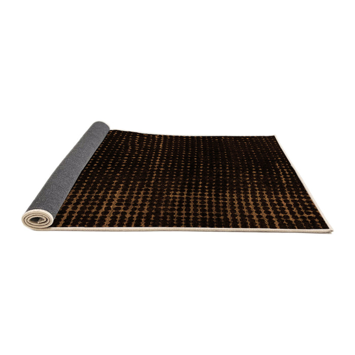 Sideview of Abstract Orange Modern Rug, abs4525org