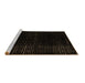 Sideview of Machine Washable Abstract Brown Modern Rug, wshabs4525brn