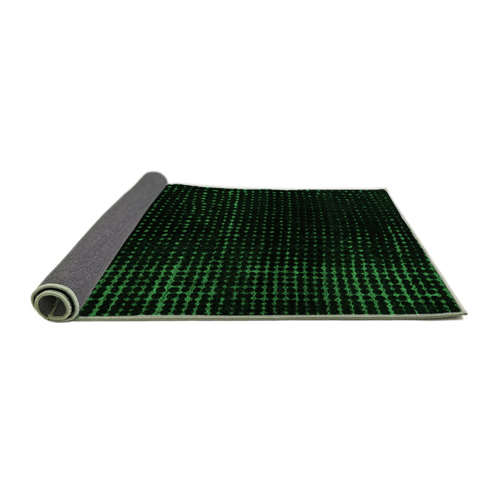 Sideview of Abstract Green Modern Rug, abs4525grn