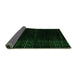 Sideview of Abstract Green Modern Rug, abs4525grn