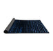 Sideview of Abstract Black Modern Rug, abs4526