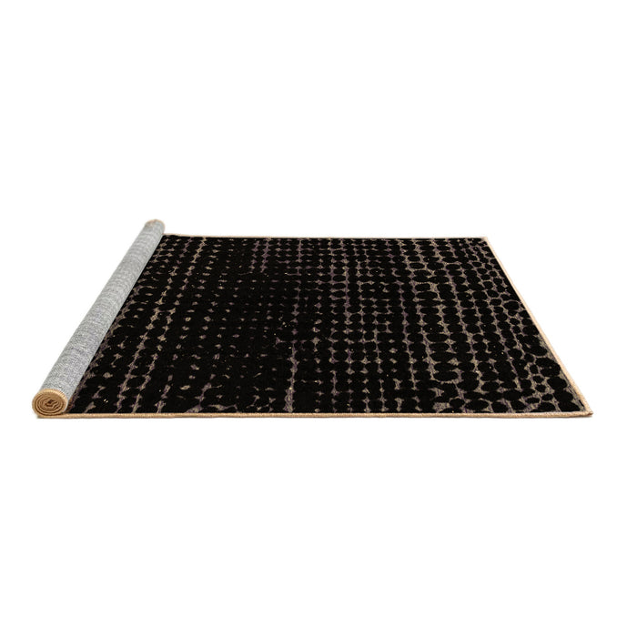 Sideview of Machine Washable Abstract Brown Modern Rug, wshabs4526brn