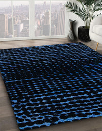 Abstract Black Modern Rug, abs4526